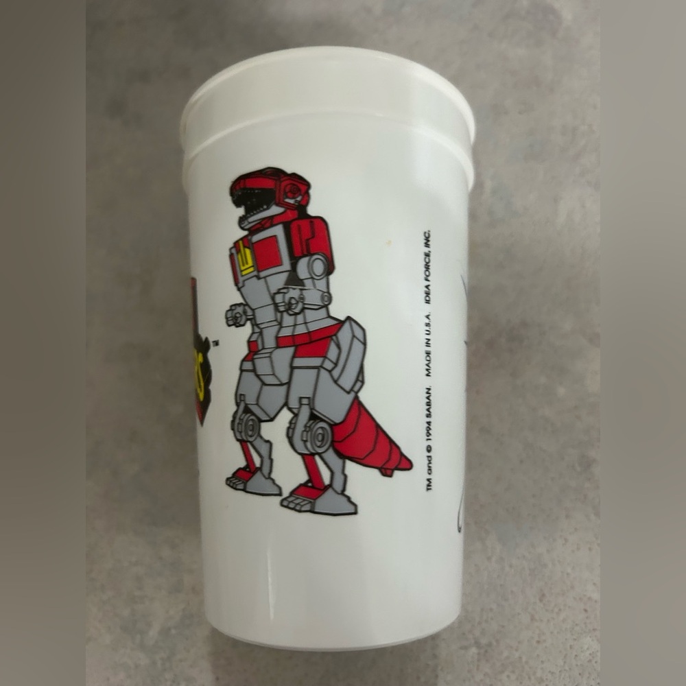 Mighty Morphin Power Rangers Red Ranger 1994 Cup - Picture 2 of 3